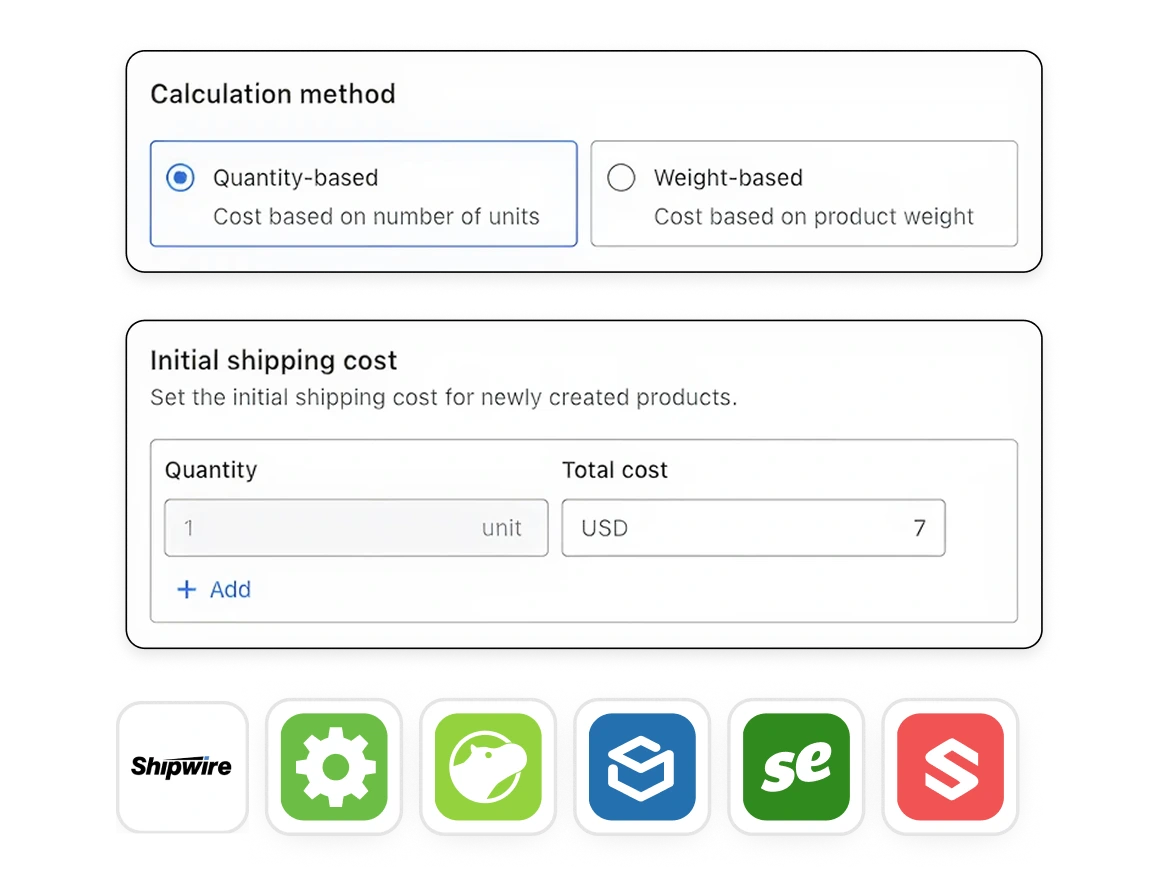 Shipping cost