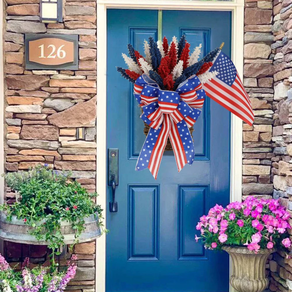 Patriotic Wreaths and Door Hangers