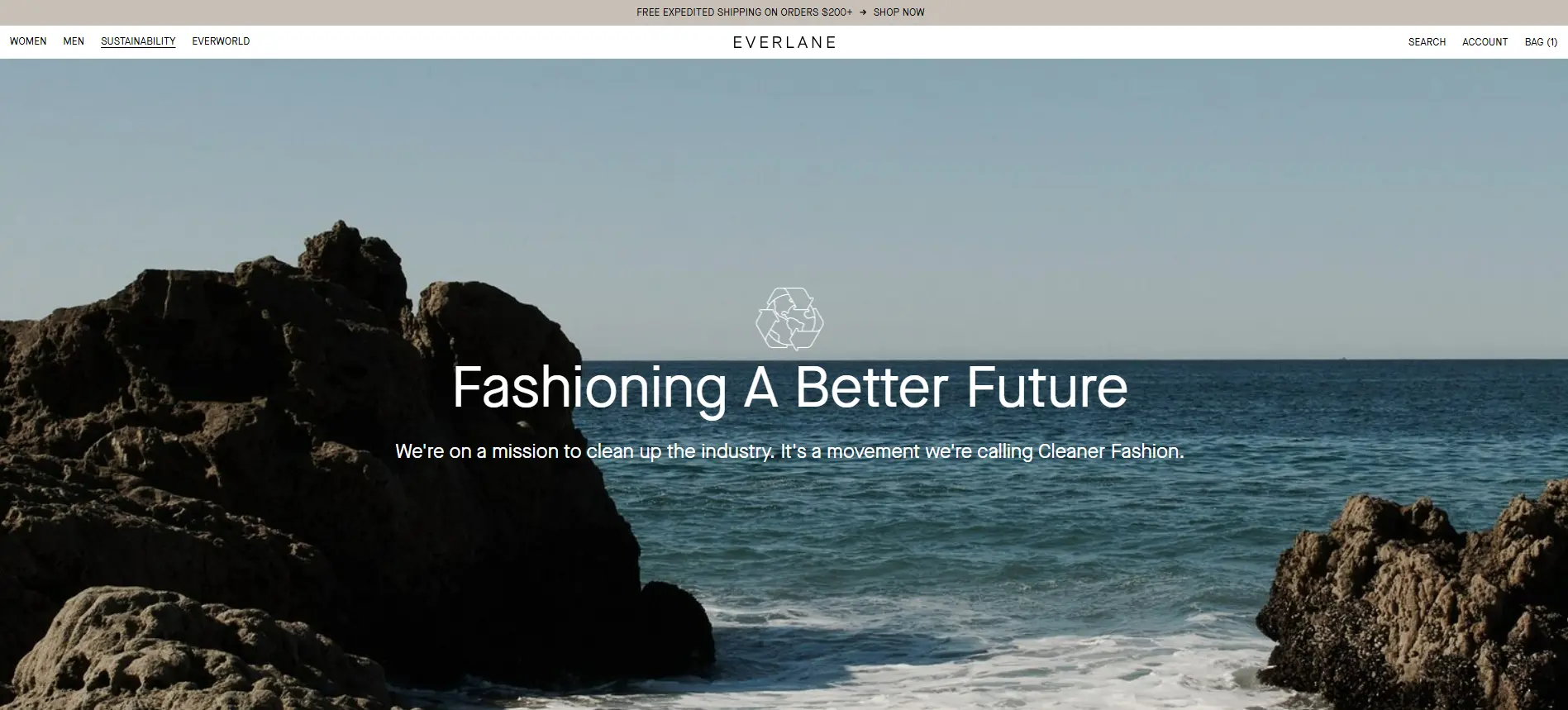 Everlane store website