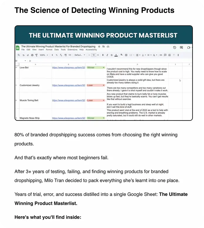 3 years of winning product testing, packed into 1 sheet