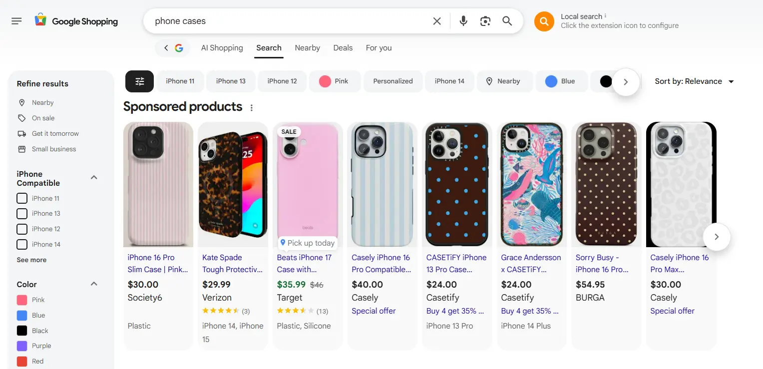 google shopping
