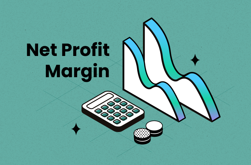 Chart and calculator with coins for net profit margin 101 definition formula and insights 2025 - by TrueProfit