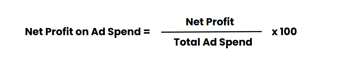 Net Profit on Ad Spend formula