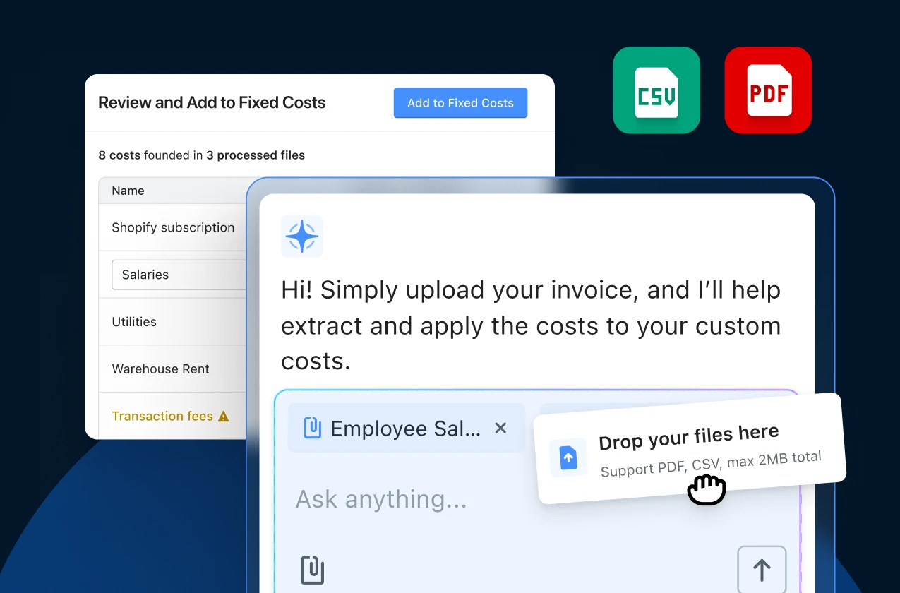 Custom Cost Tracking, Reinvented With TrueProfit AI