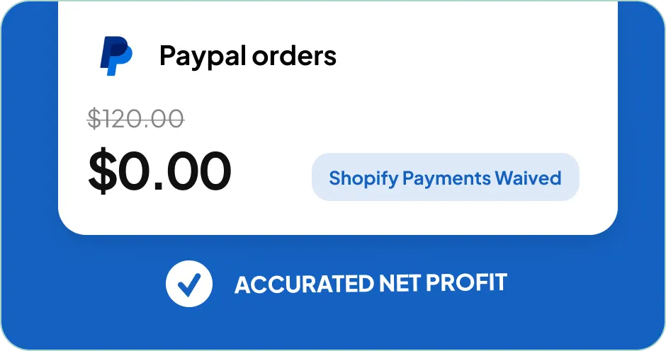 PayPal fees Shopify waived