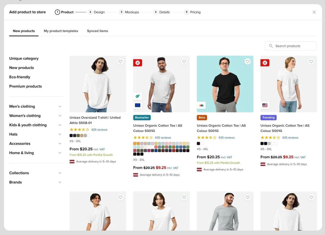 printiful pod platform