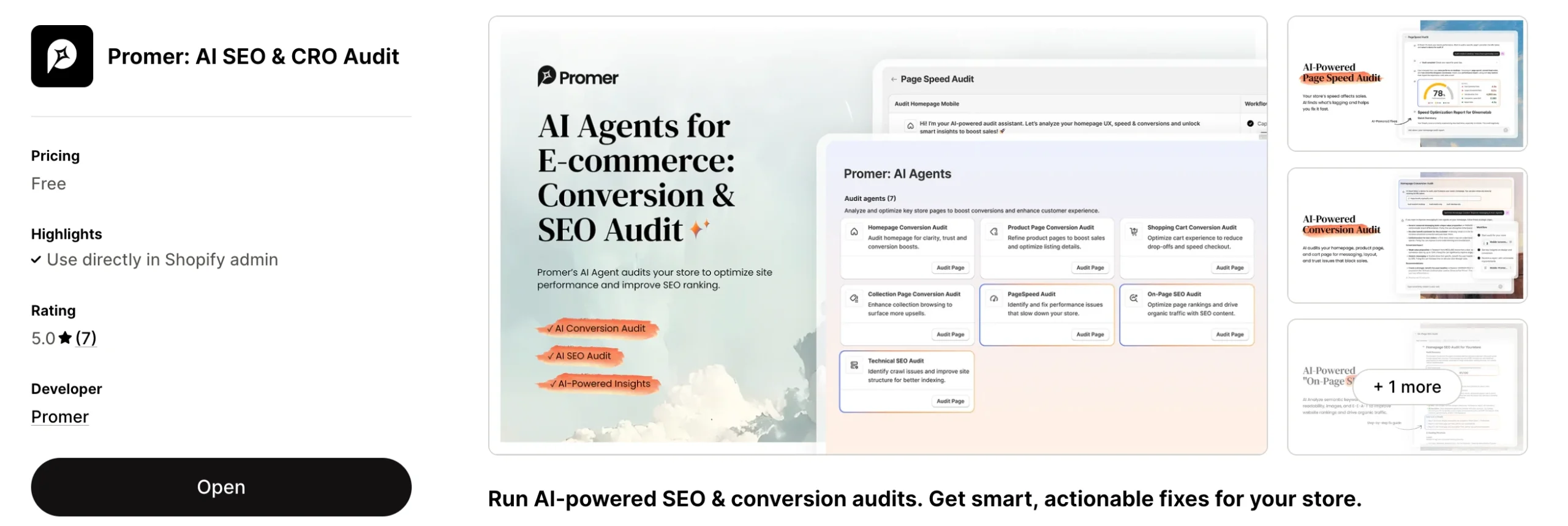 Promer - AI-powered SEO &amp; CRO Audits