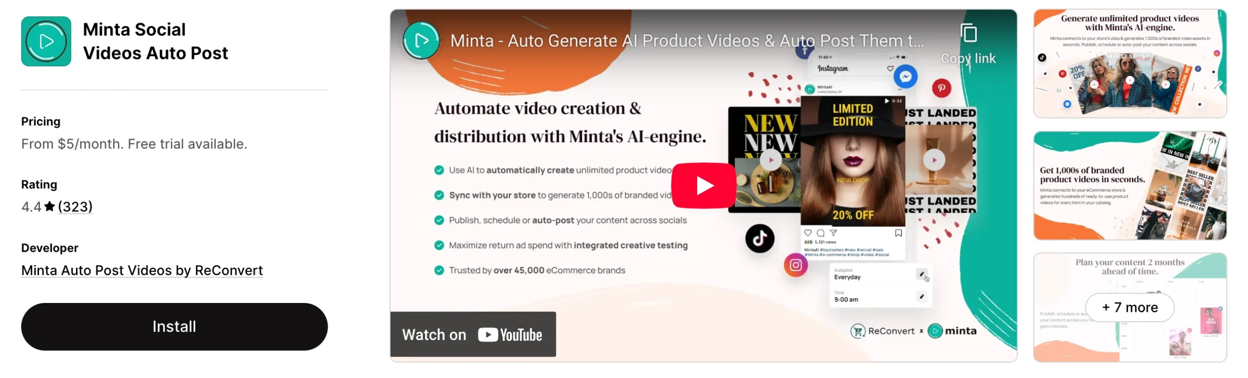 Minta - Auto Generate AI Product Videos