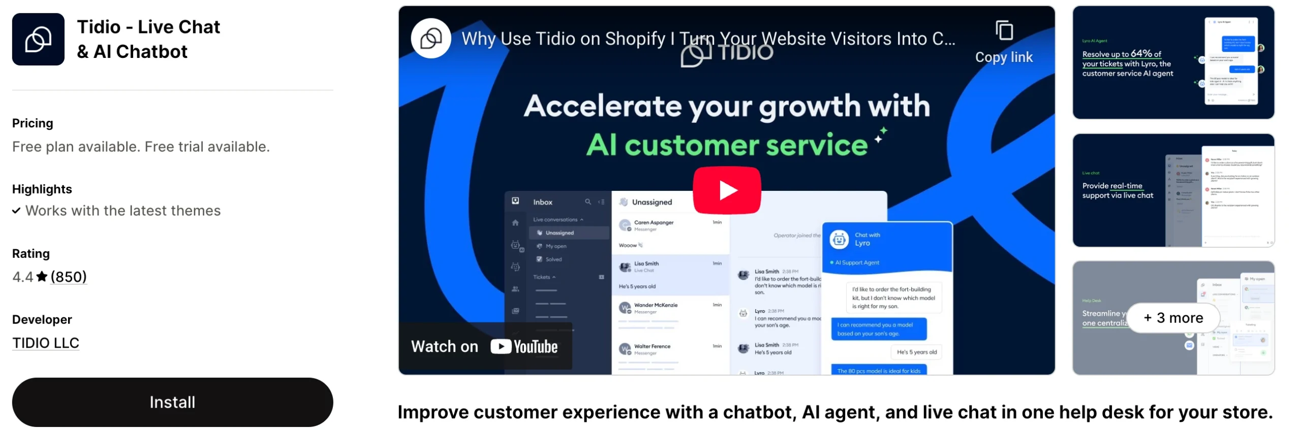 Tidio - Live Chat &amp; AI Chatbot