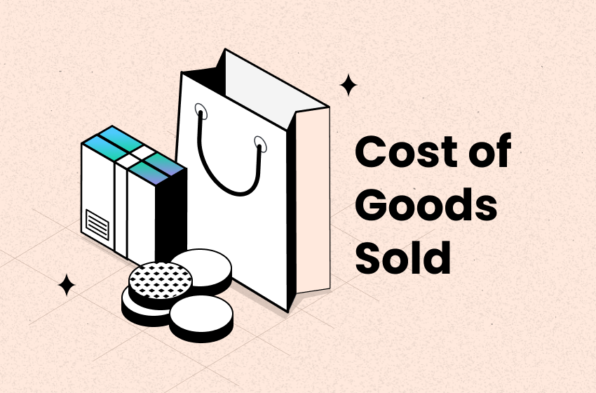 Shopping bag and stacked coins for shopify cost of goods sold definition formula and how to track - by TrueProfit