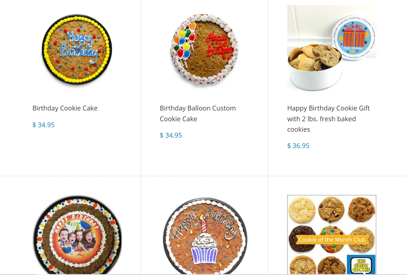The great cookie product page