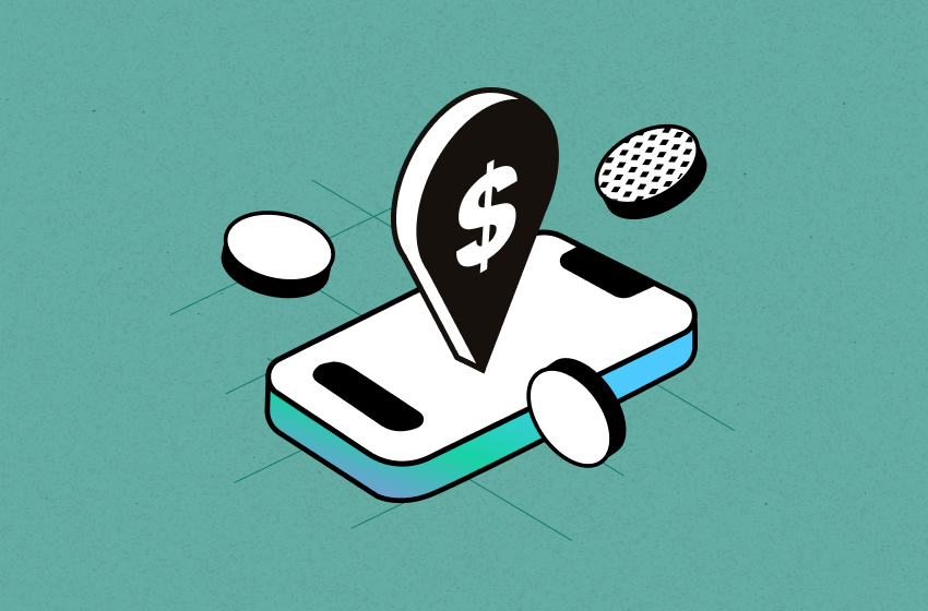 Dollar sign and coins on mobile phone for how to track Shopify profits and losses in 2025 free tools - by TrueProfit