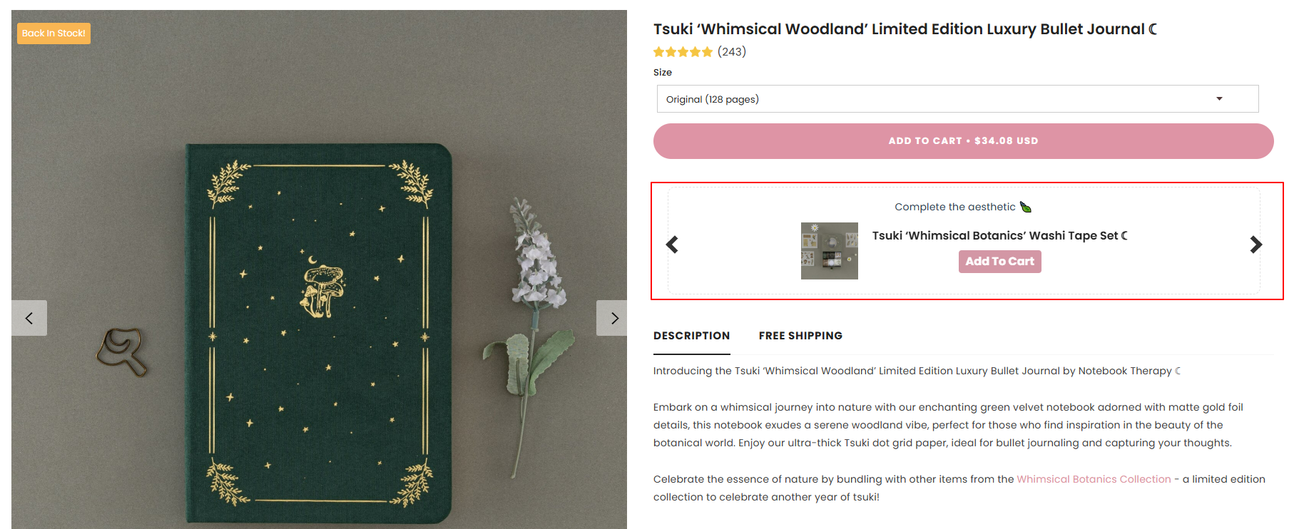 Page de paiement de NotebookTherapy