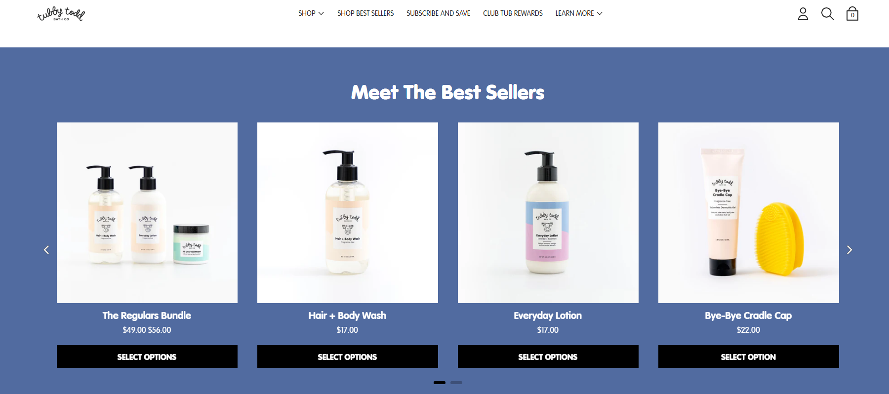 Tubby Todd supplier website