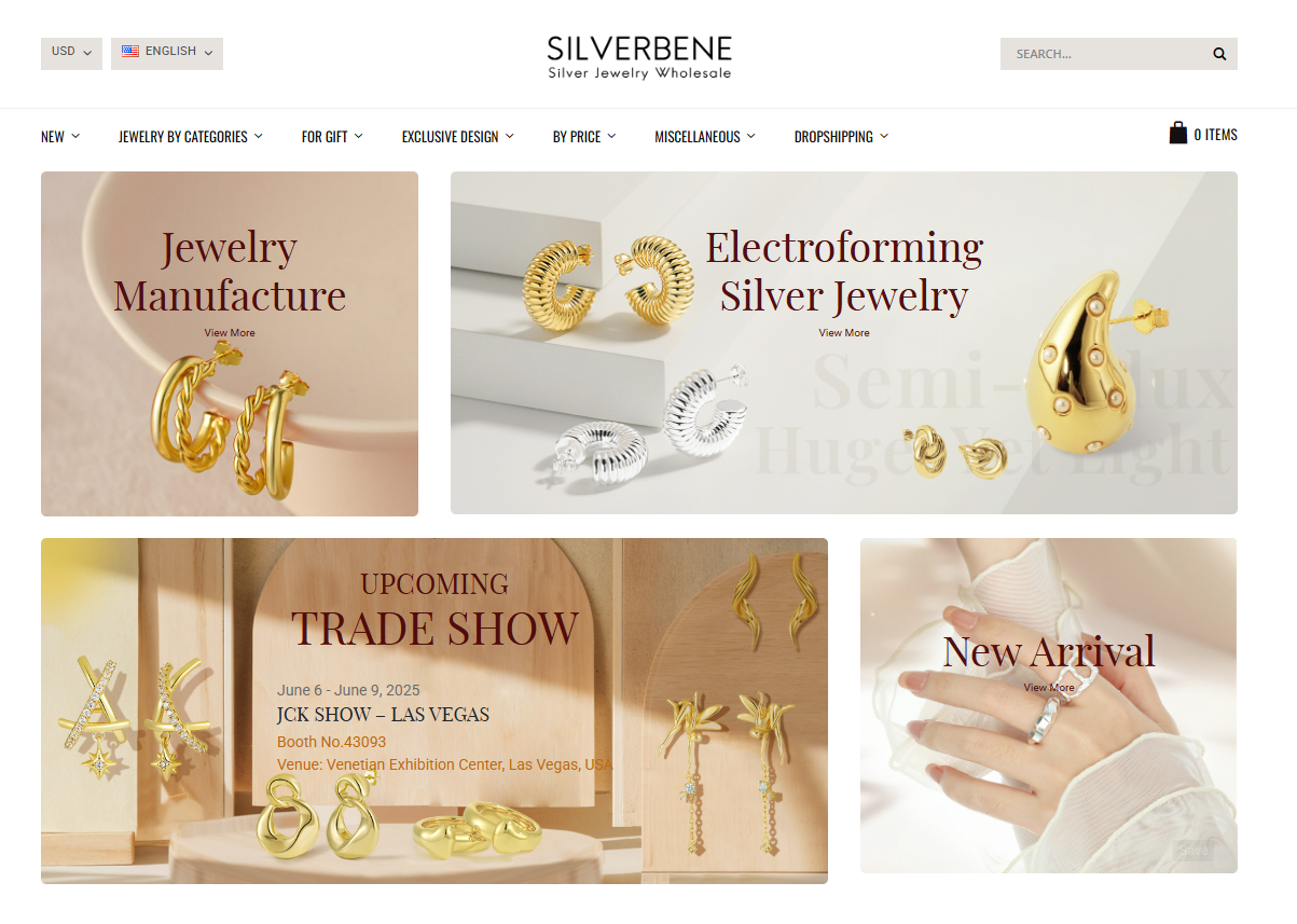 Silverbene jewelry supplier