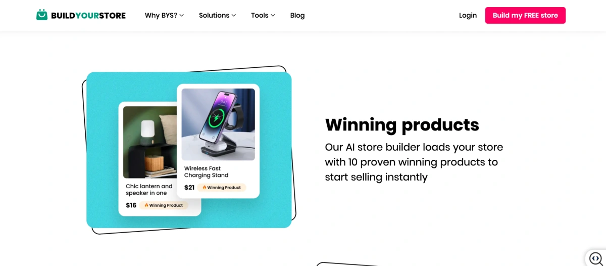BuildYourStore.ai features 2