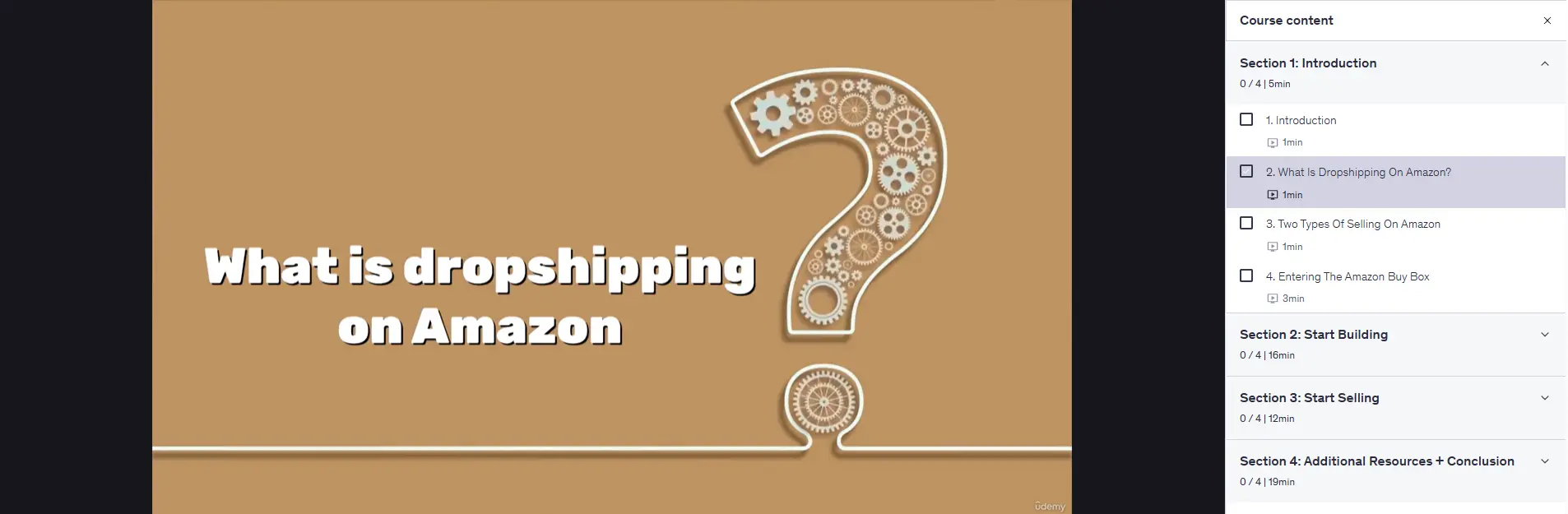 amazon dropshipping course