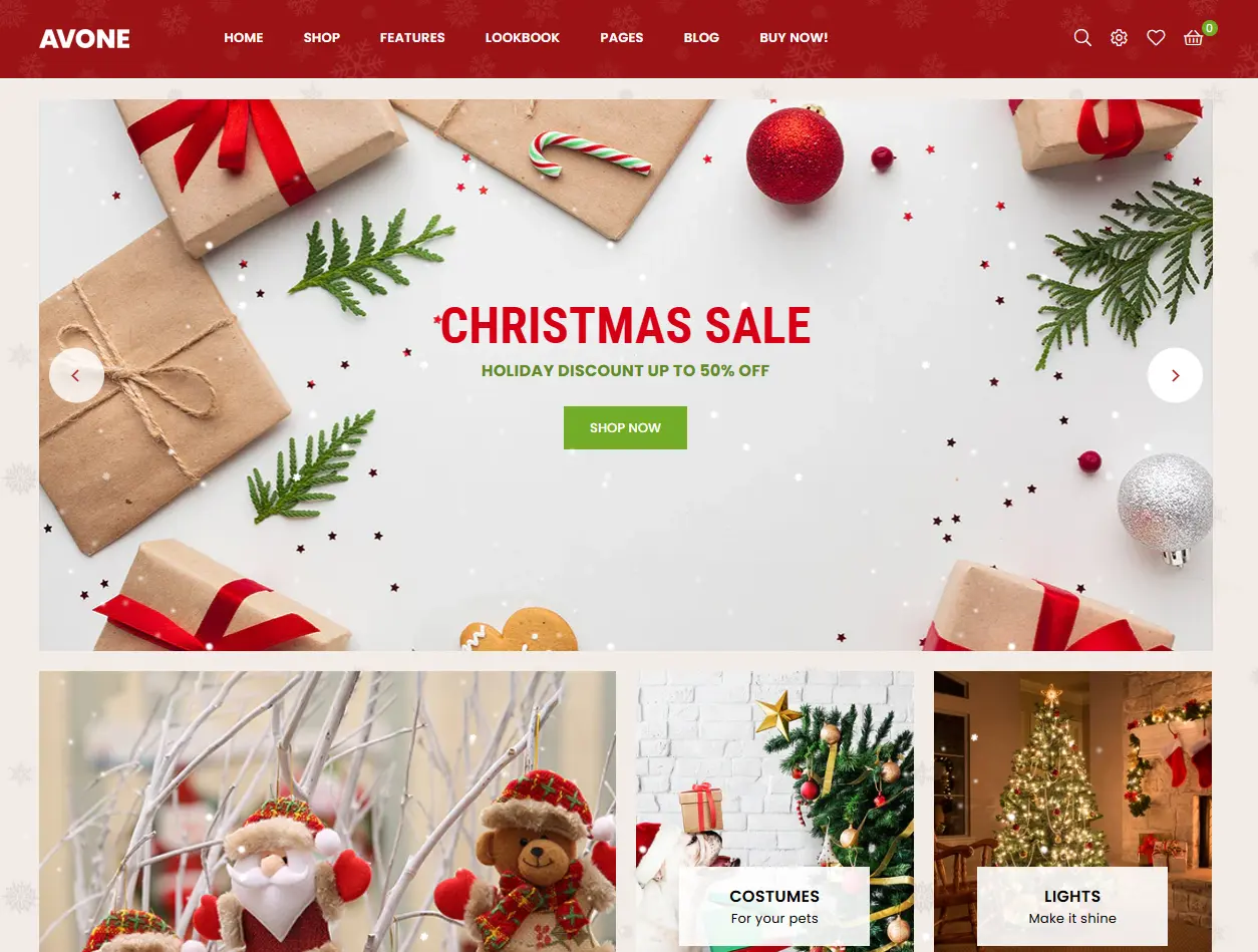 avone christmas theme