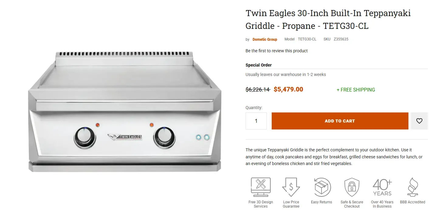 Barbecue Grills product page