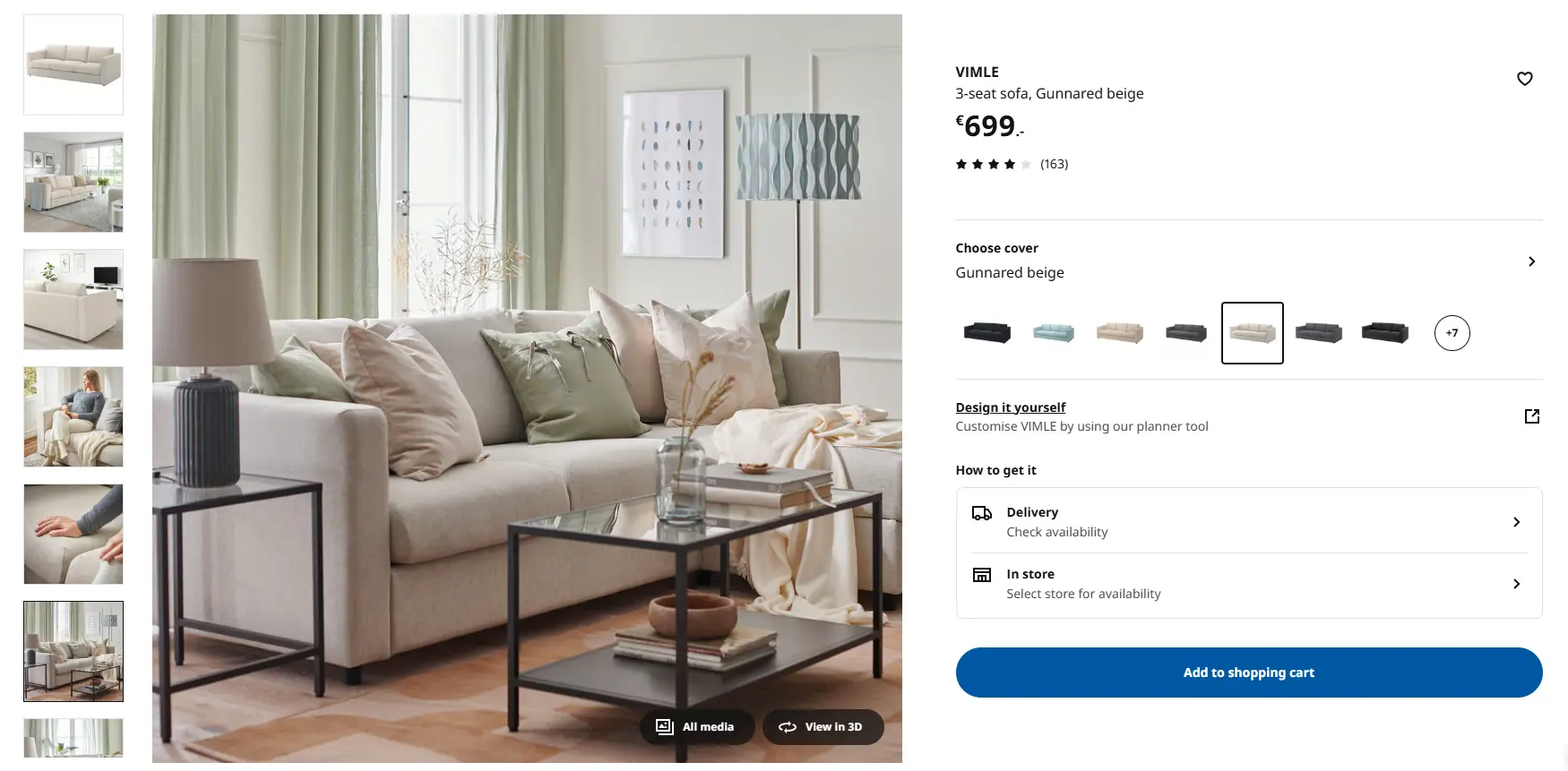 beige sofa niche example products