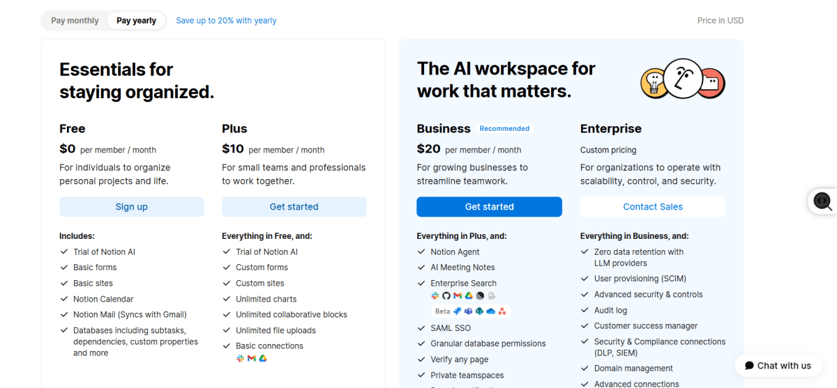 Notion AI Pricing