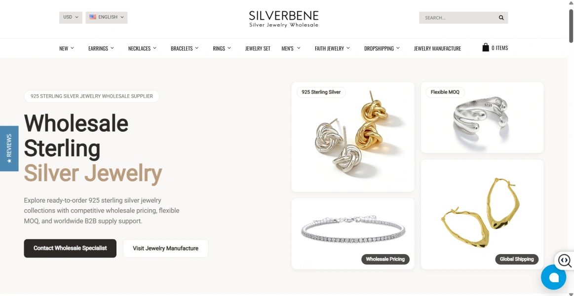 Silverbene hompage