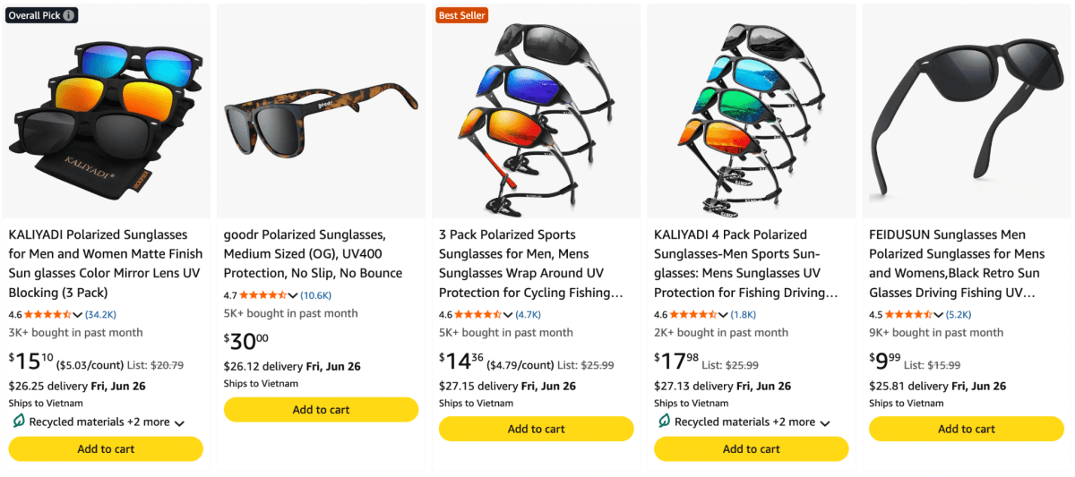 Polarized Sunglasses and Wide-Brimmed Hats