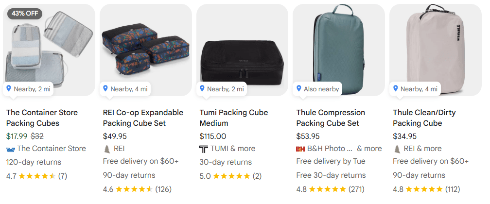Travel Organizing Pouches and Compression Luggage Cubes