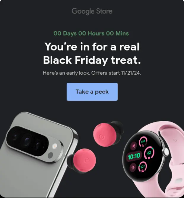 tease value before dropping discount in BFCM