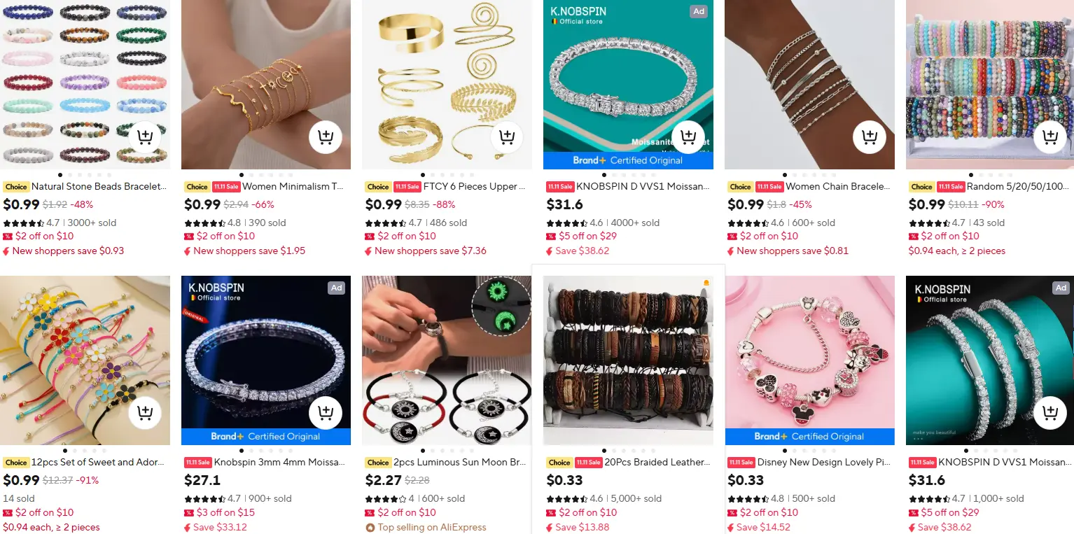 bracelet product market place