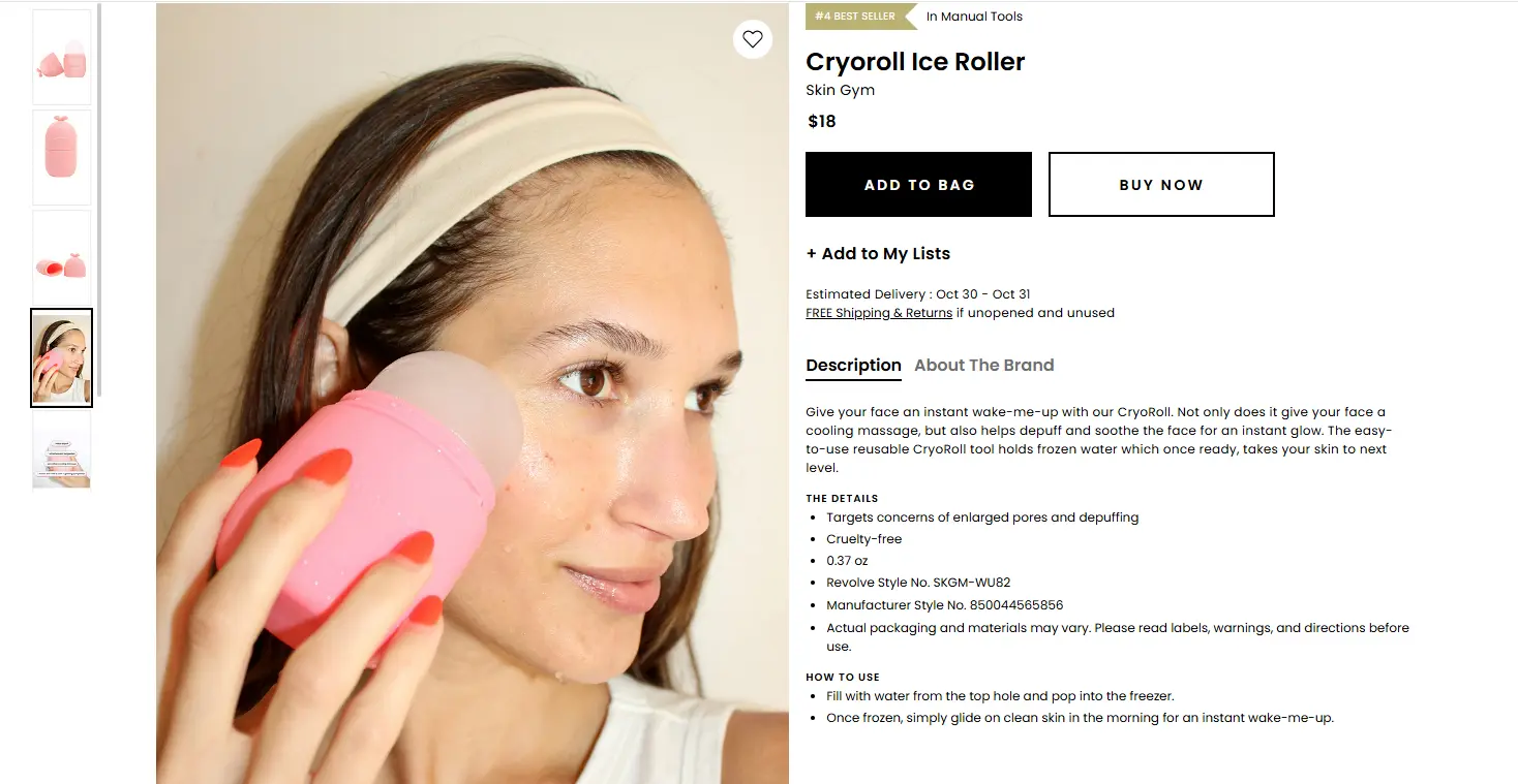 cryoroll ice roller