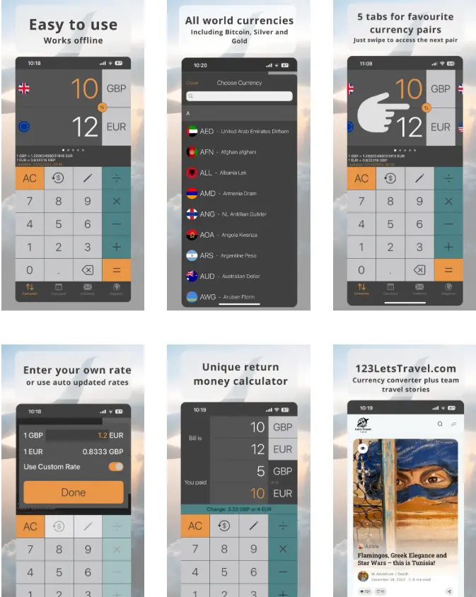 Currency Converter Plus feature