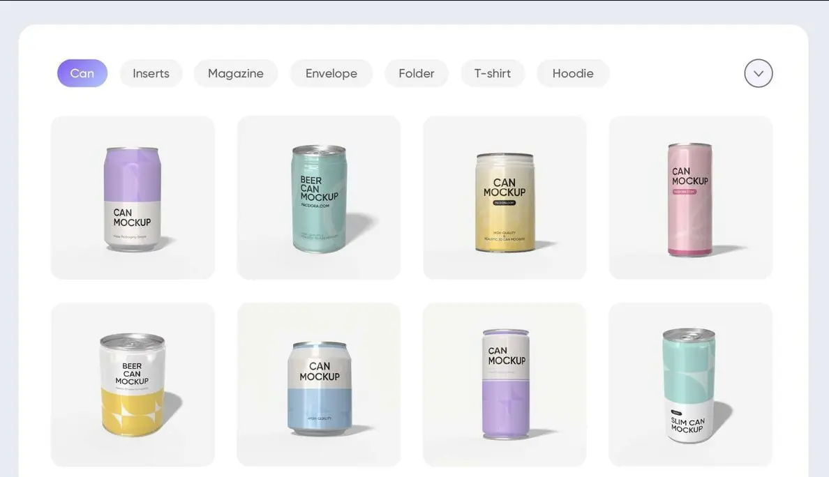 custom can product pages