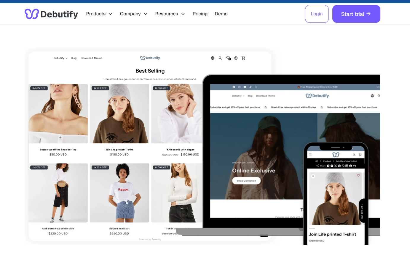 Debutify theme - Free for Shopify stores