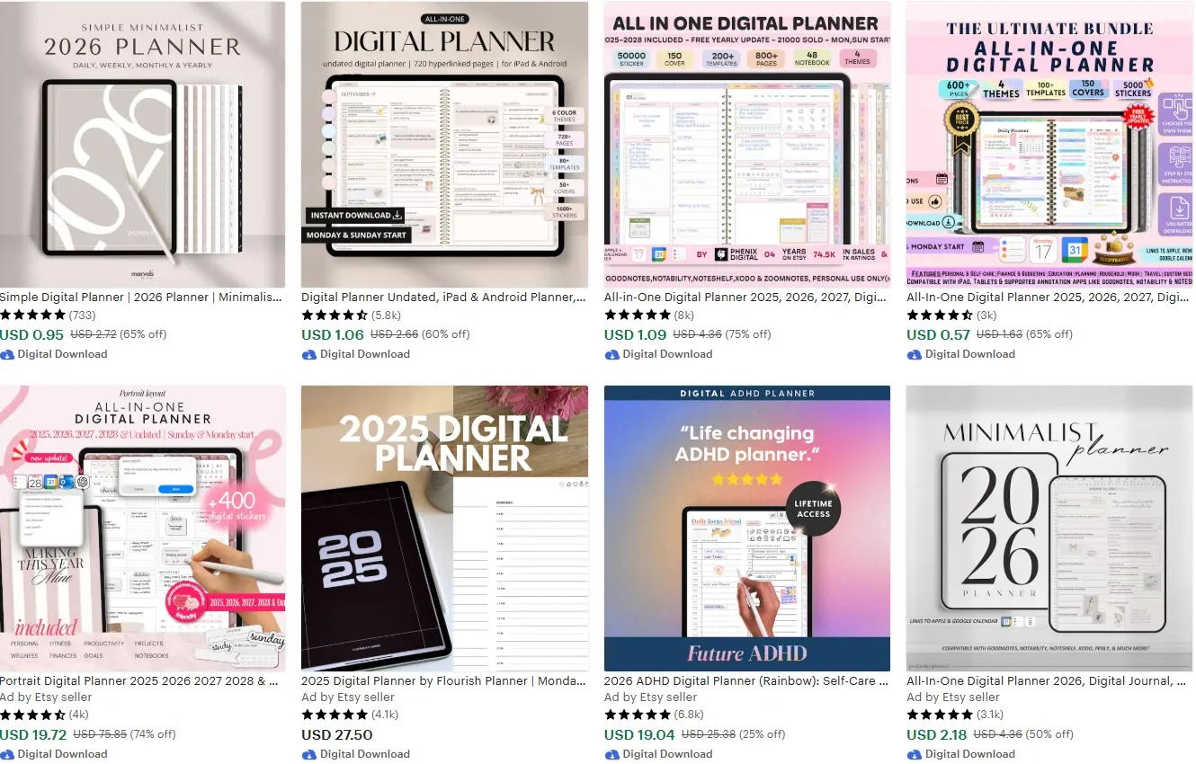 digital planner product