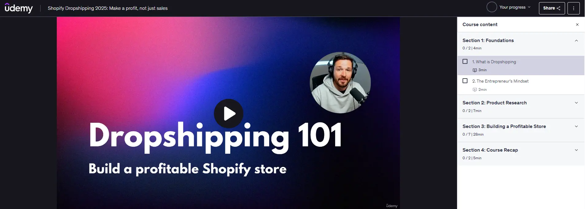 dropshipping 101 course