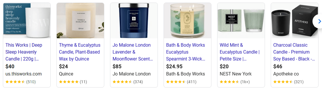 Aromatherapy Candles product example