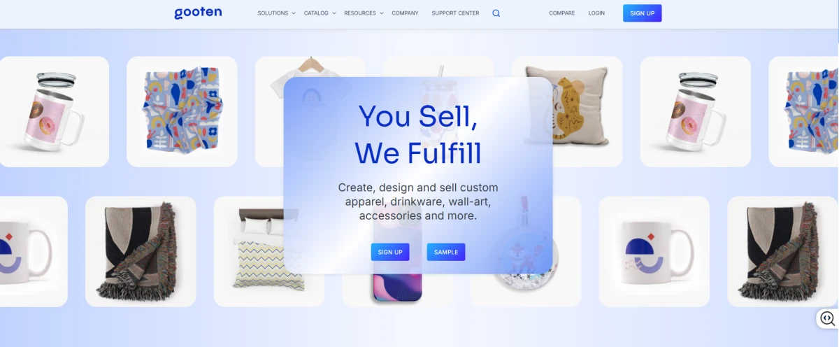 Gooten homepage