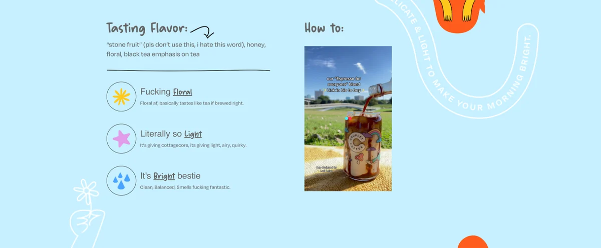 Example of attractive description