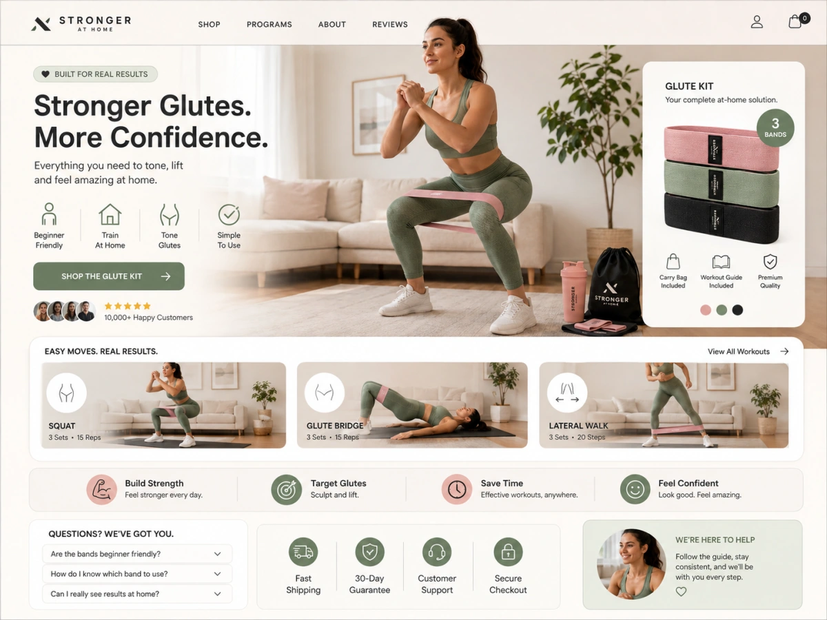 Customer-Centric Store campaign example from the brand Stronger Everyday