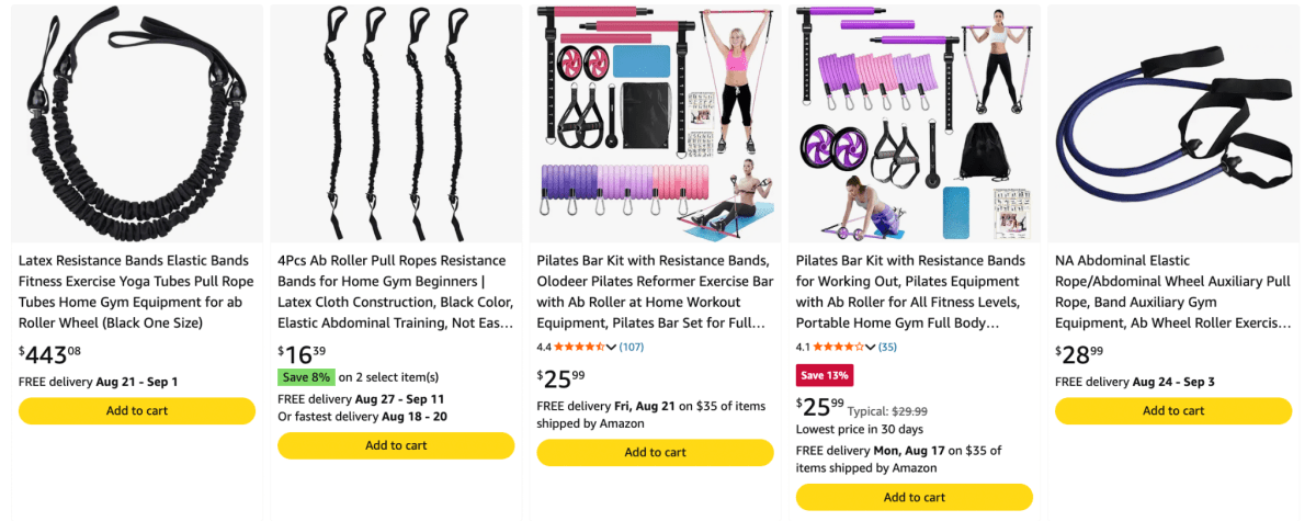 Ab Rollers product examples