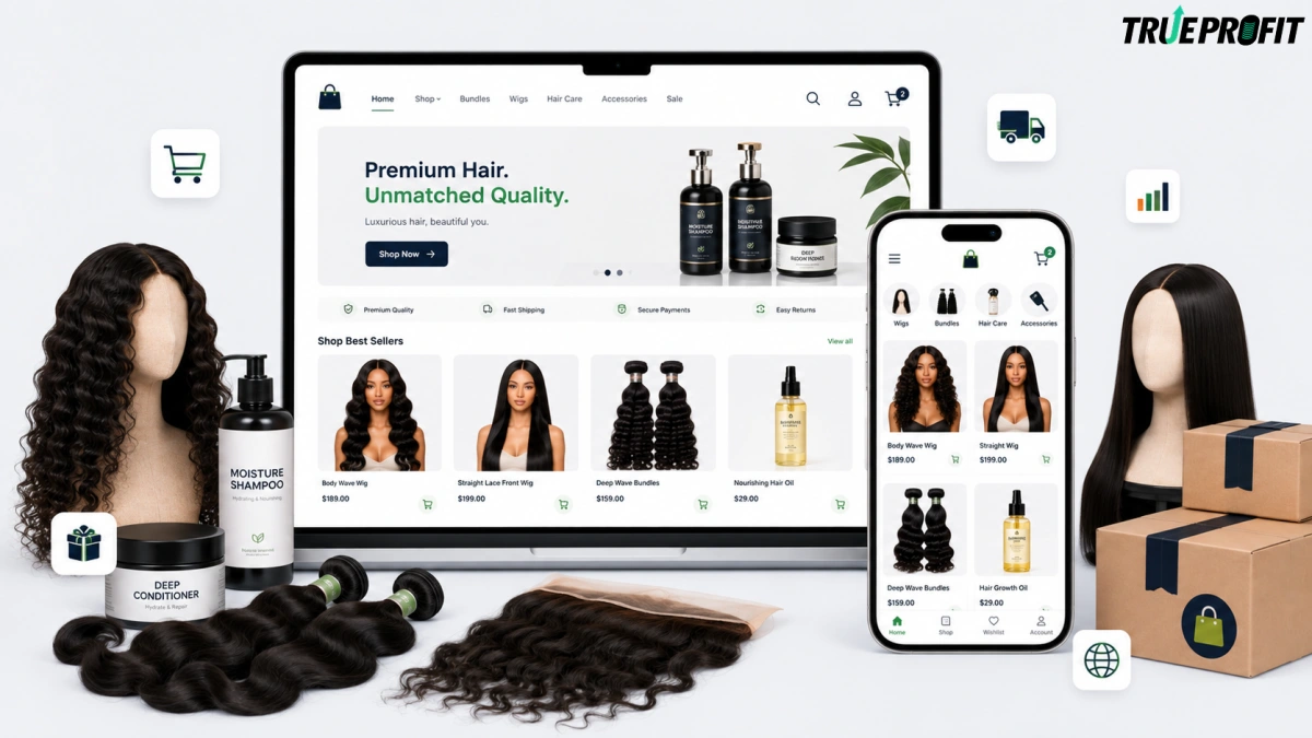Hair loss and hair replacement products hair niche example