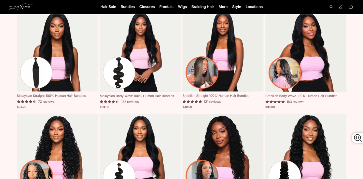 Private Label Extensions homepage