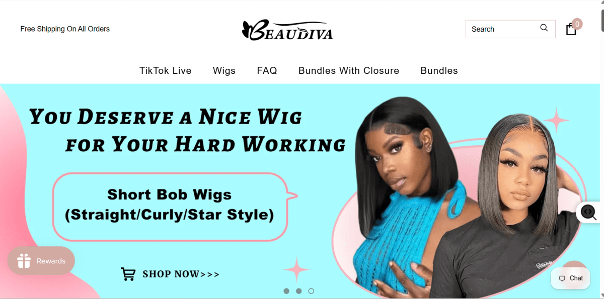 Beaudiva homepage