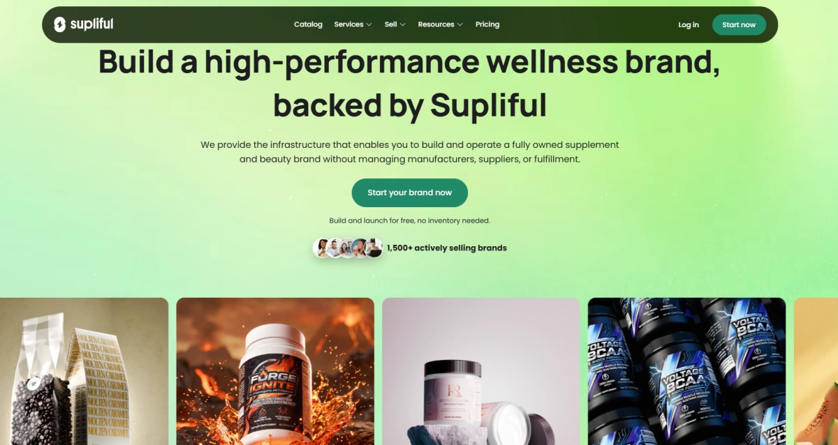 Supliful homepage