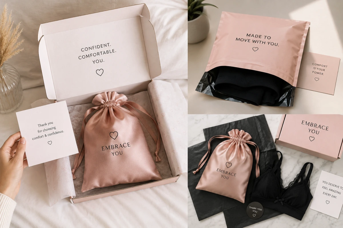 Branded lingerie packaging for a better unboxing experience