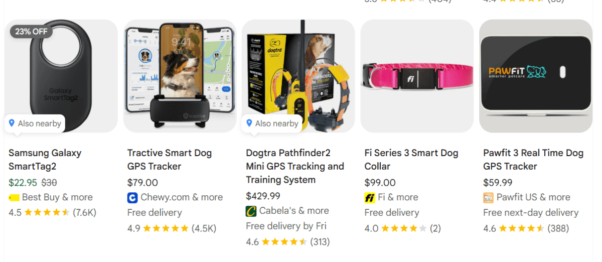 GPS Pet Tracker product example