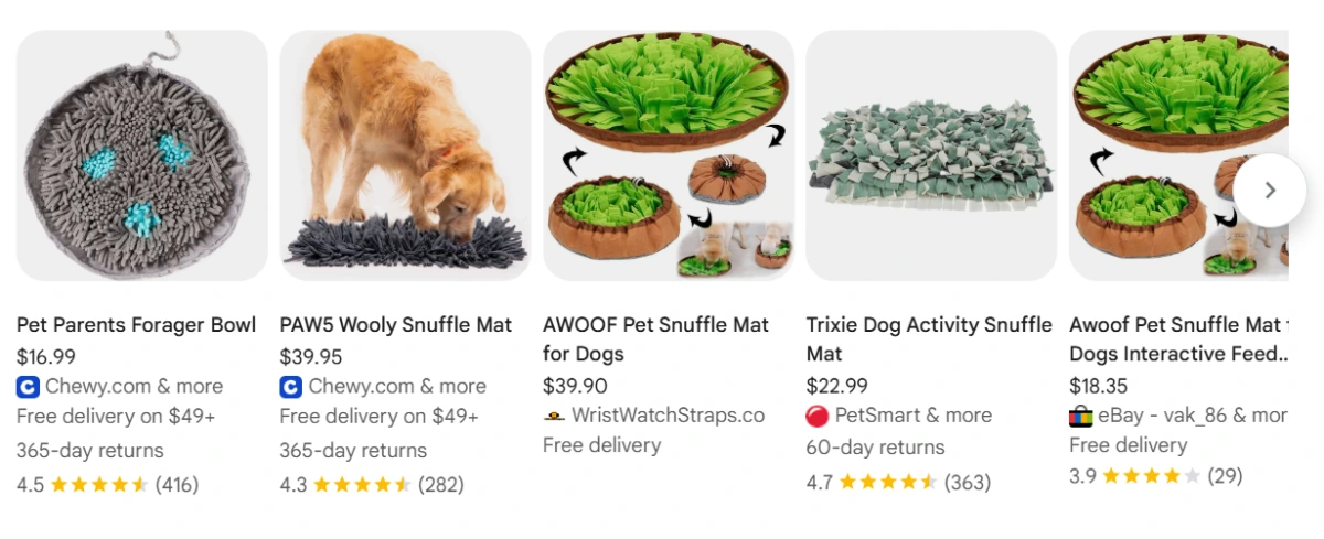 Snuffle Mat product example