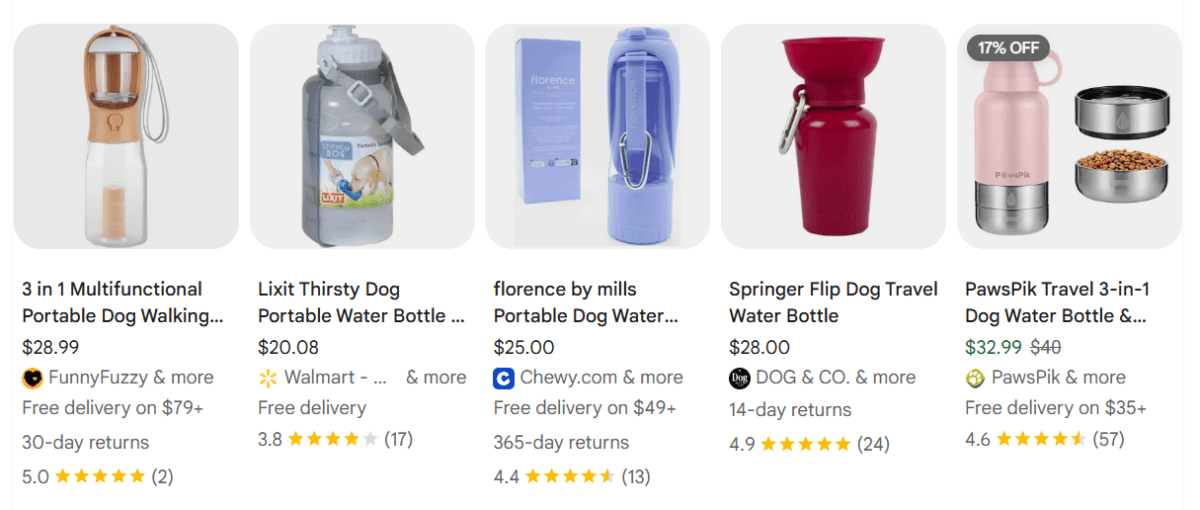 Portable Water Bottle product example