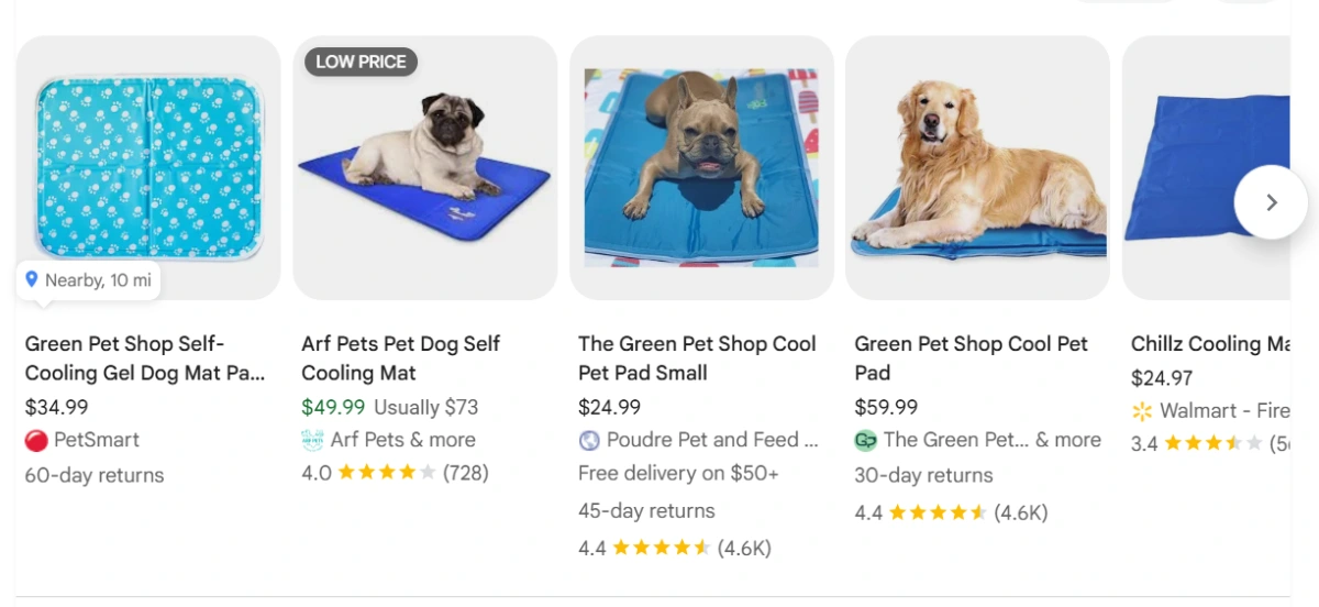 Cooling Mat product example